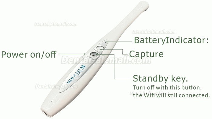 MD-100 Dental Wireless WiFi Oral Intraoral Camera for Mobile Phone and iPad